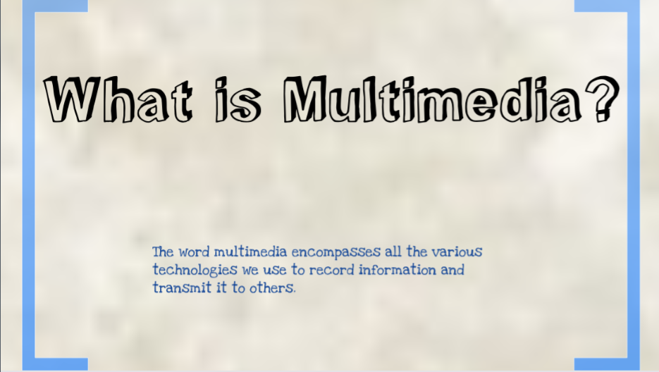 what is multi media